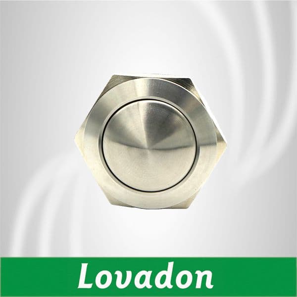 IP65 Waterproof Explosion-Proof 1no1nc 19mm Latching Stainless Steel Push Button Switch with LED Light