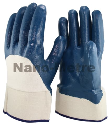 Nmsafety Blue Nitrile Heavy Duty Oil Proof Work Glove