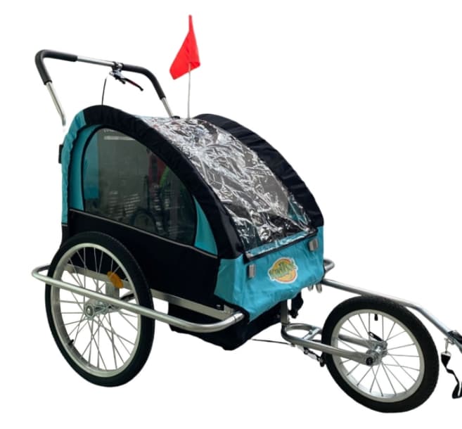 Kids Bike Trailer Pet Trailer Foldable Pet Stroller Dog Carrier Bicycle Trailer