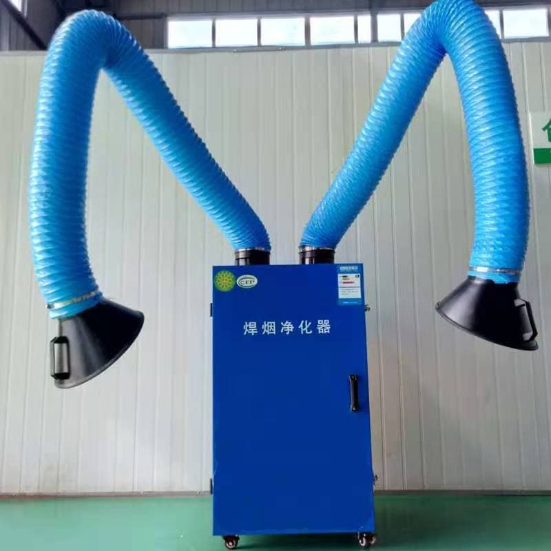 Compact Mobile Welding Dust Collector for Arc Welding with Pulse Cleaning.