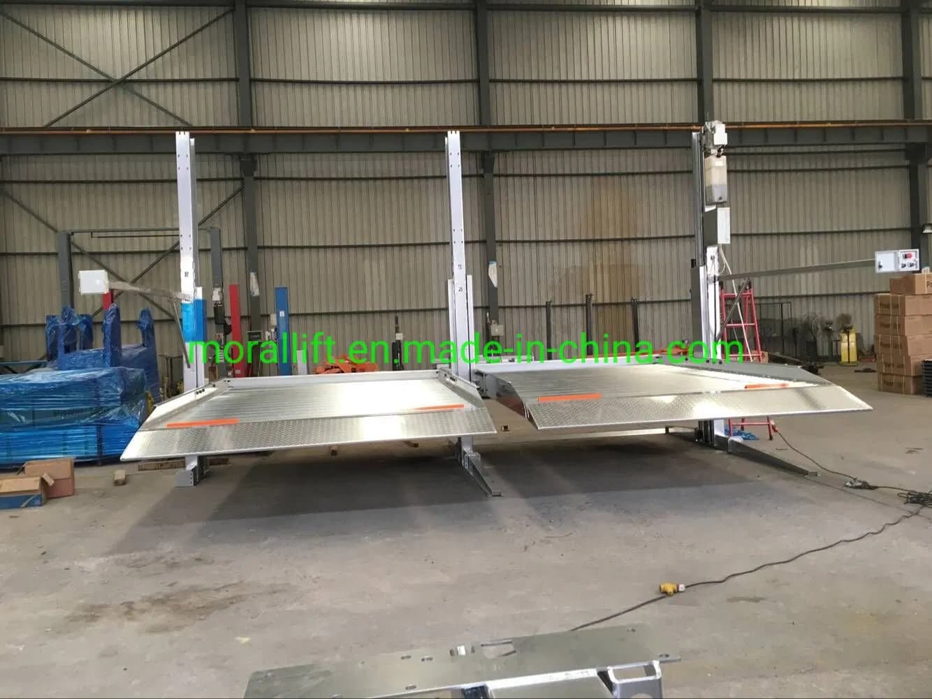 Double Stacker Parking System 2 Post Tilt Parking Lift