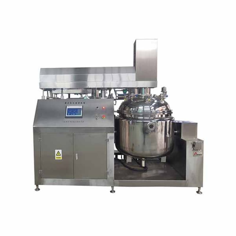 PLC Controlled Vacuum Emulsifying Mixing Equipment with Automatic Temperature Recording and Safety Protection