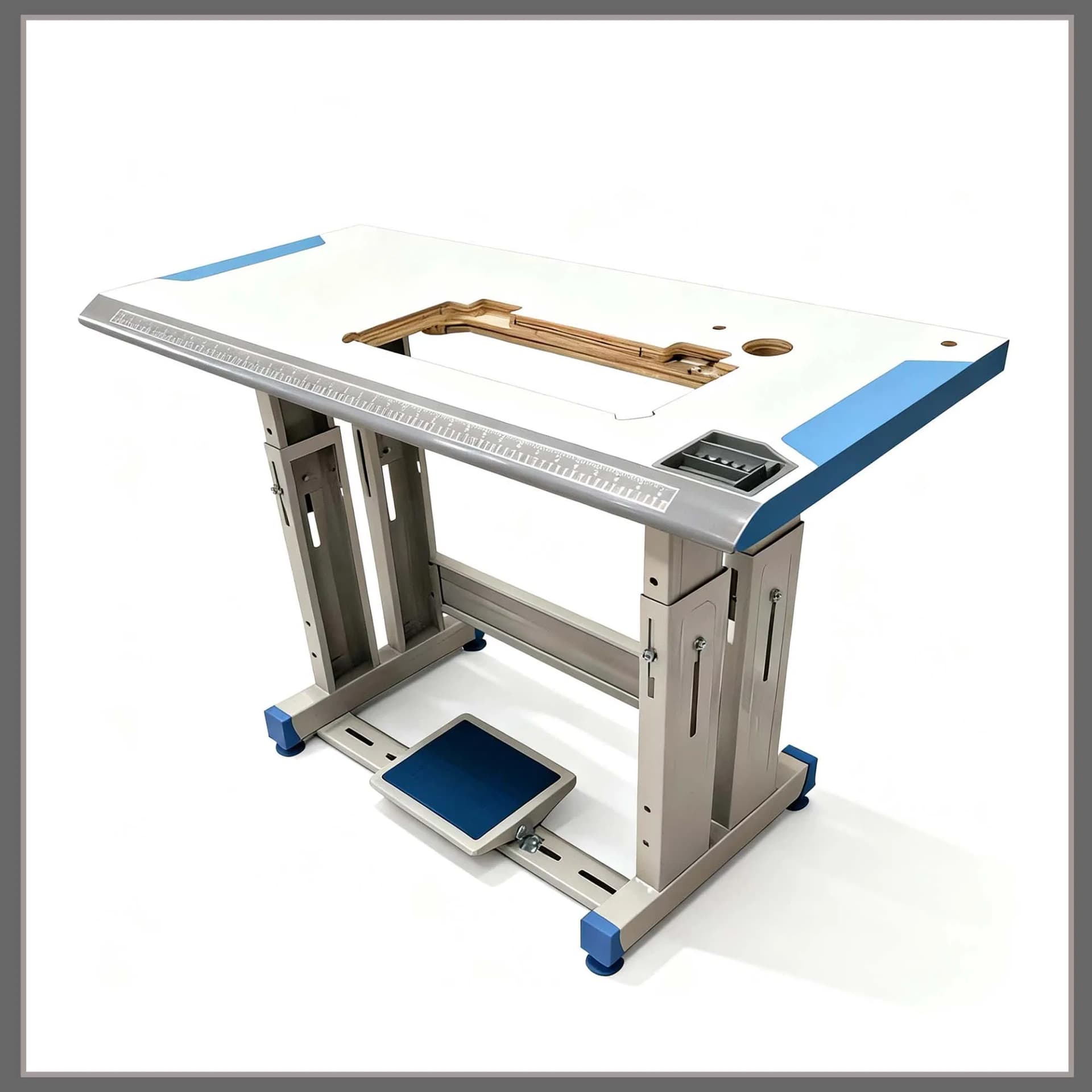 Jack Double Column Industrial Sewing Machine Table with Steel Stand