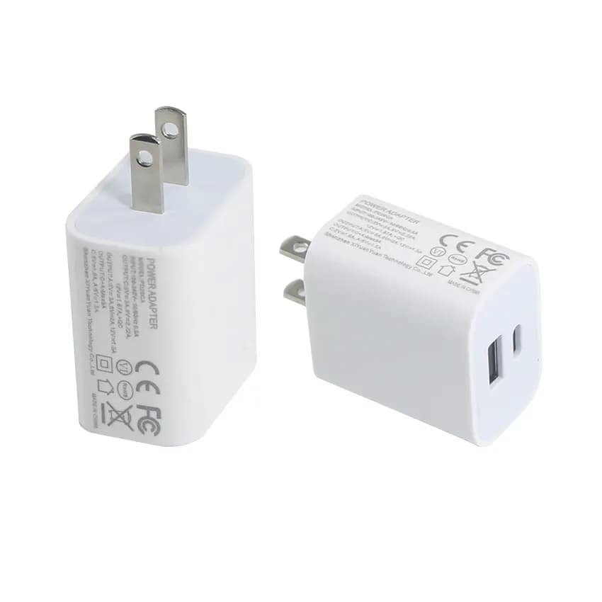 Popular Us UK EU Au Travel Plug Adapter Type C 20W Wall Charger Transformer 6V 3A 18W