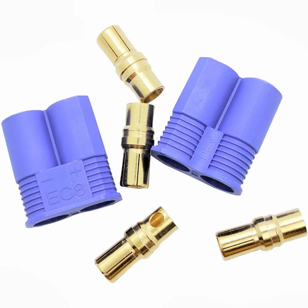 Ec8 Plug Connector Female/Male Gold Bullet Connector