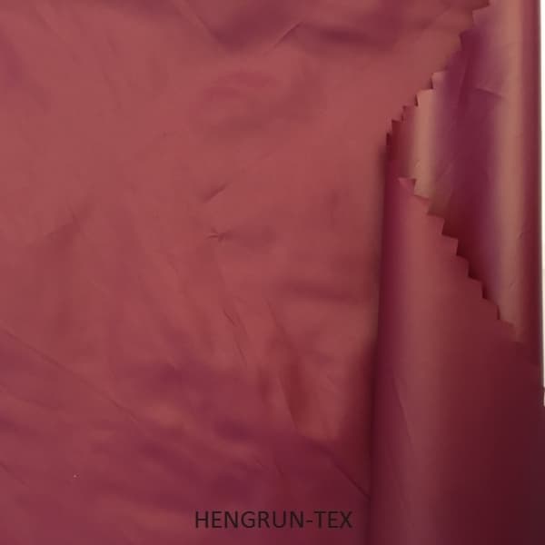 Semi-Dull Nylon/Spandex 2 Ways Stretch Pongee Waterproof Downproof Coating 96% Nylon 4% Elastic Fabric for Down-Jackets