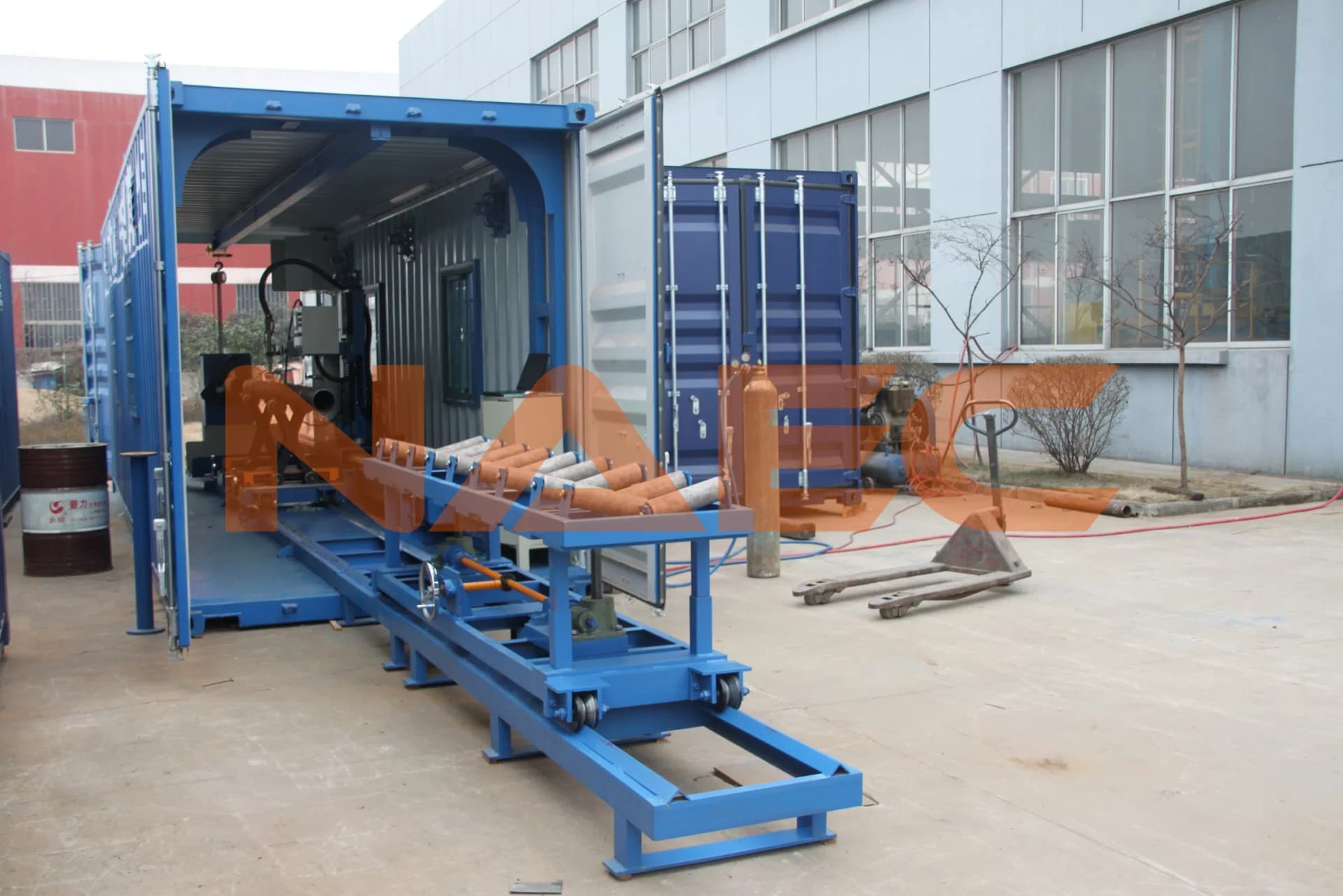 Motorized Piping and Flange Fitting-up Station