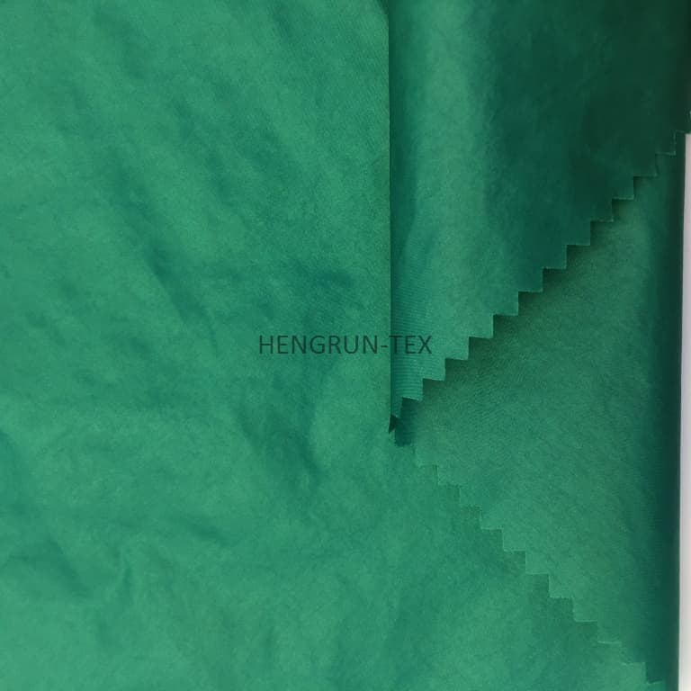 Polyester 30d Plaided Woven Microfiber Stretch Waterproof Downproof Film Fabric