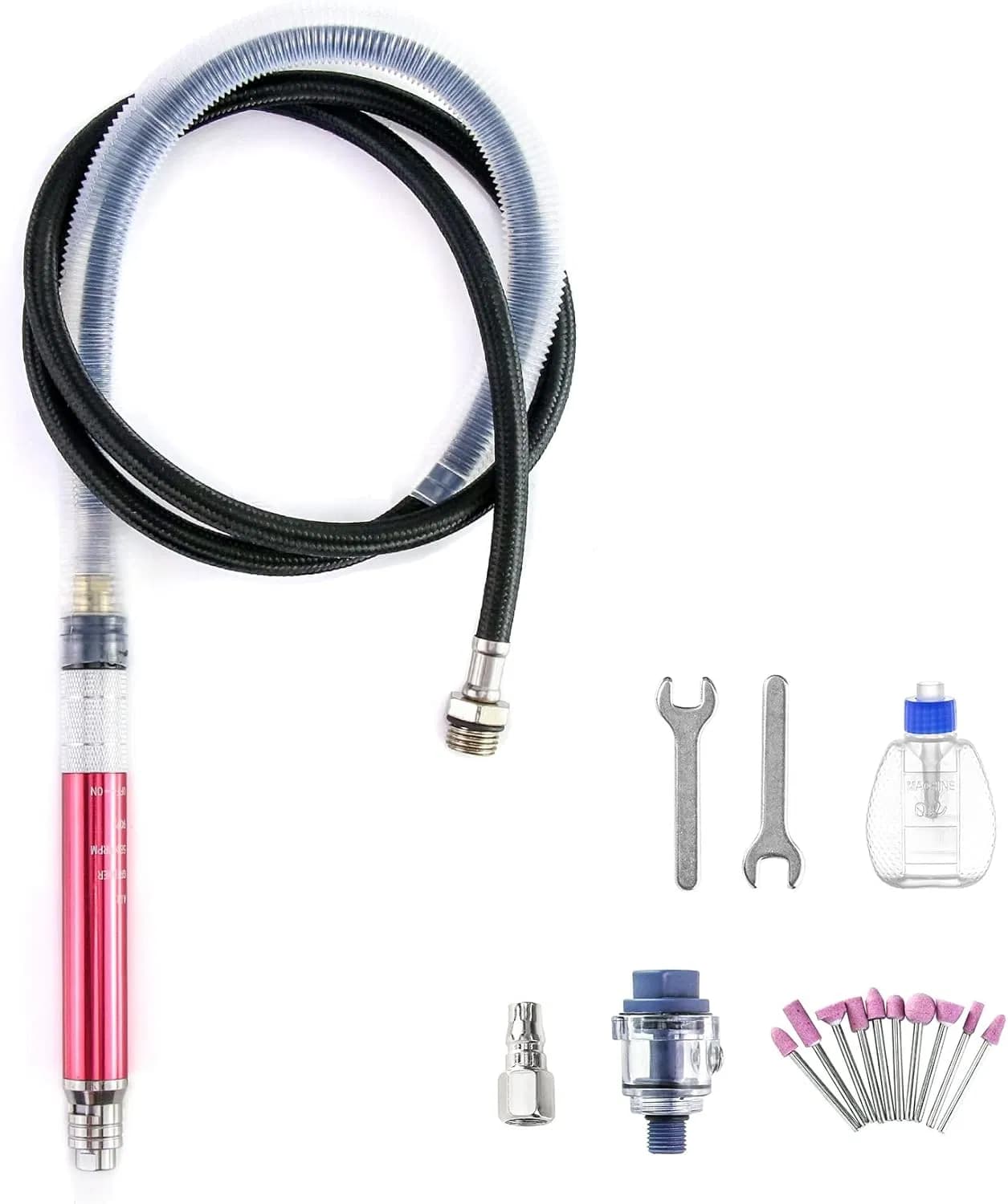 Air Micro Grinder, 1/8" Mini Polishing Cutting Tool Pencil Die Grinder Kit