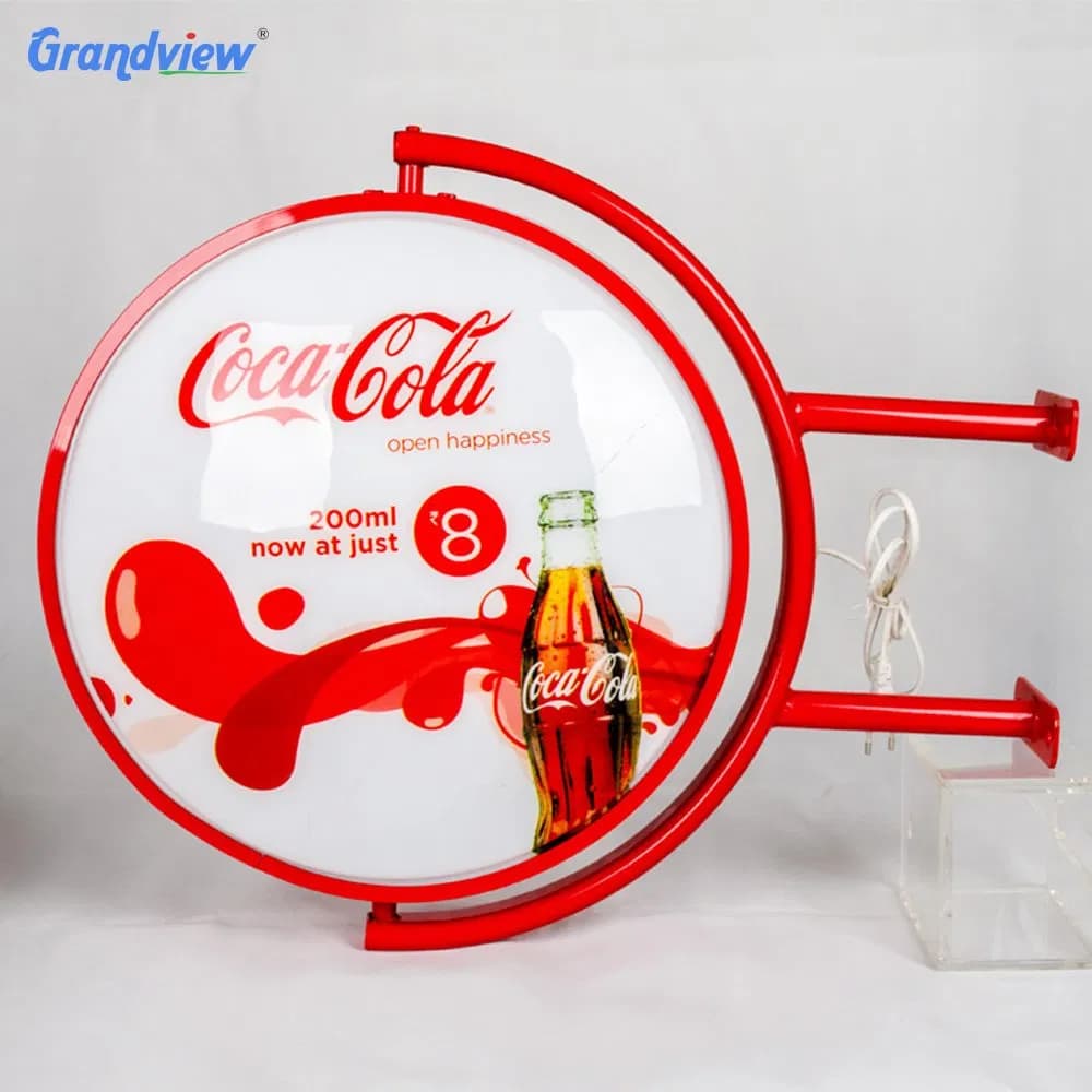 Custom Shop Wall Mounted Advertising Rotating Signage Beer Outdoor Sign Light Box