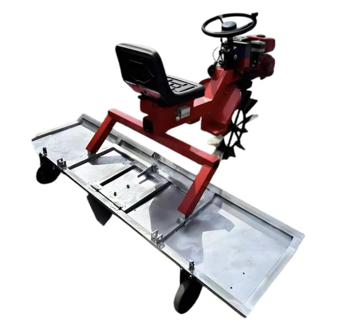 Single Wheel Paddy Field Trencher with Lever Board