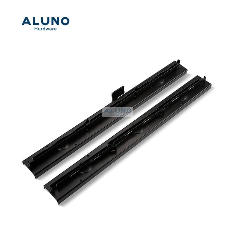 Aluno Direct Sale Silver Custom Sliding Glossy Hardware Accessories Aluminium Window Hardware Louver Glass