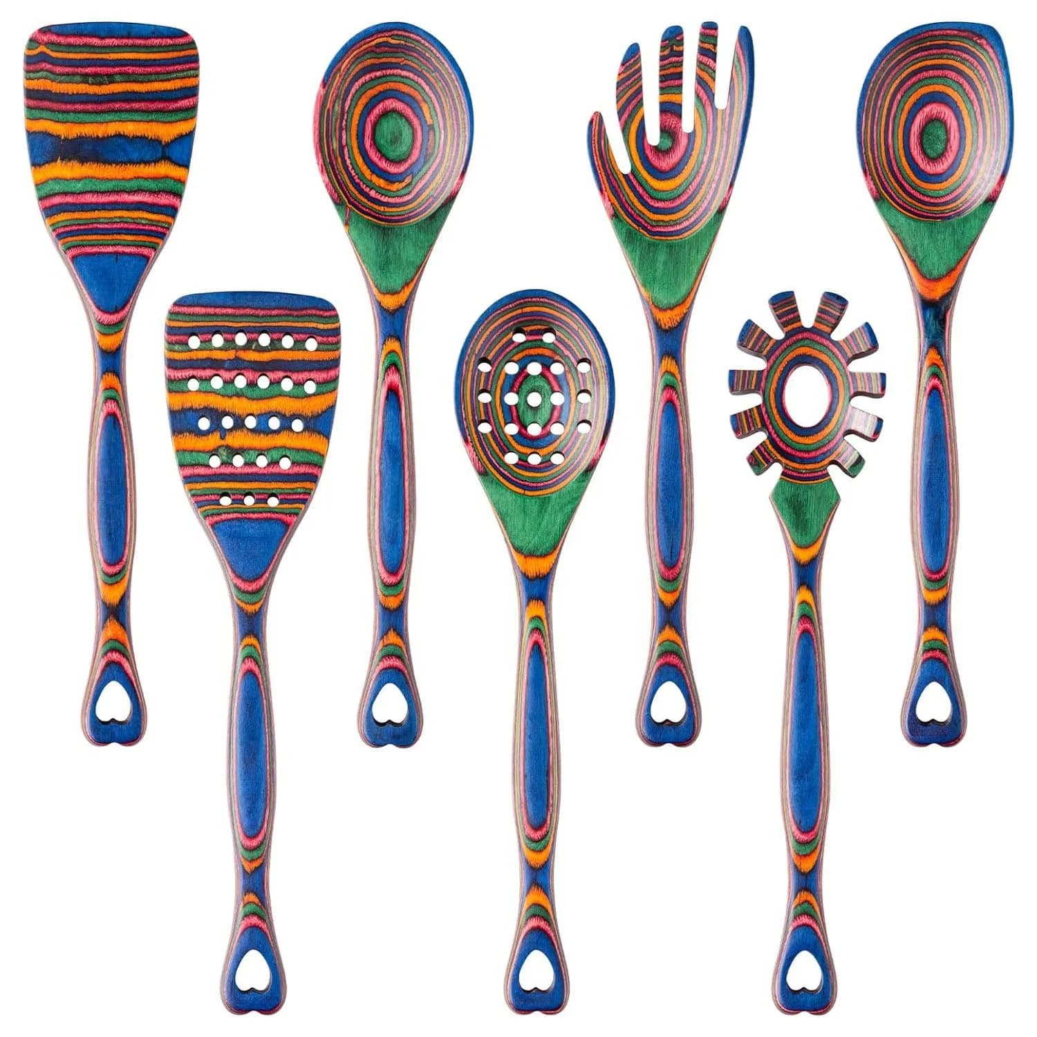 2025 Popular Home and Kitchen Accessories Wood Tools Wood Utensils Kitchen Cooking Utensils Set Wooden Pakka Kitchen Utensils