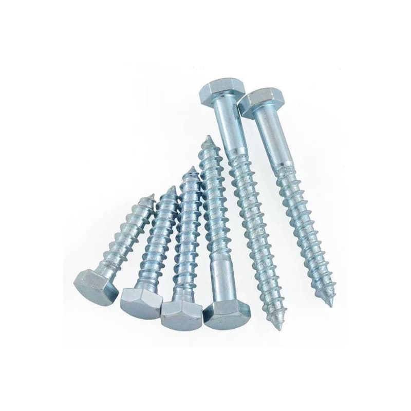 High-Quality DIN571 Full Thread Hexagon Head Wood Screws