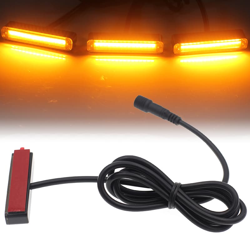 Front Grille LED Lights for Tacoma Tundra Universal Trucks SUV with Raptor Style Grill Trim Amber DRL Lamps for RAM/F150/Gladiator
