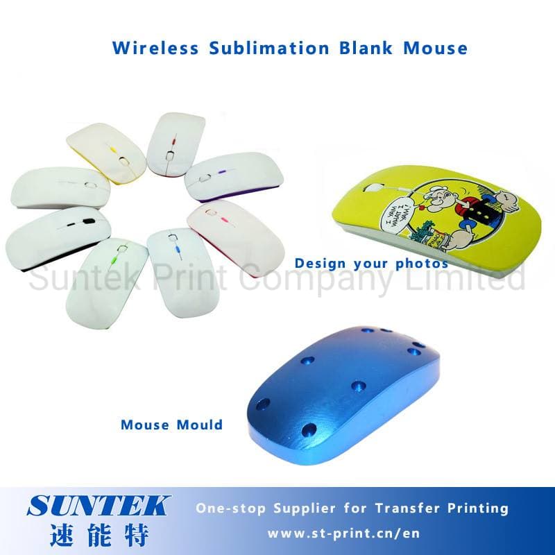 Printable Sublimation Blank Wireless Mouse Portable Optical Mice for Gift