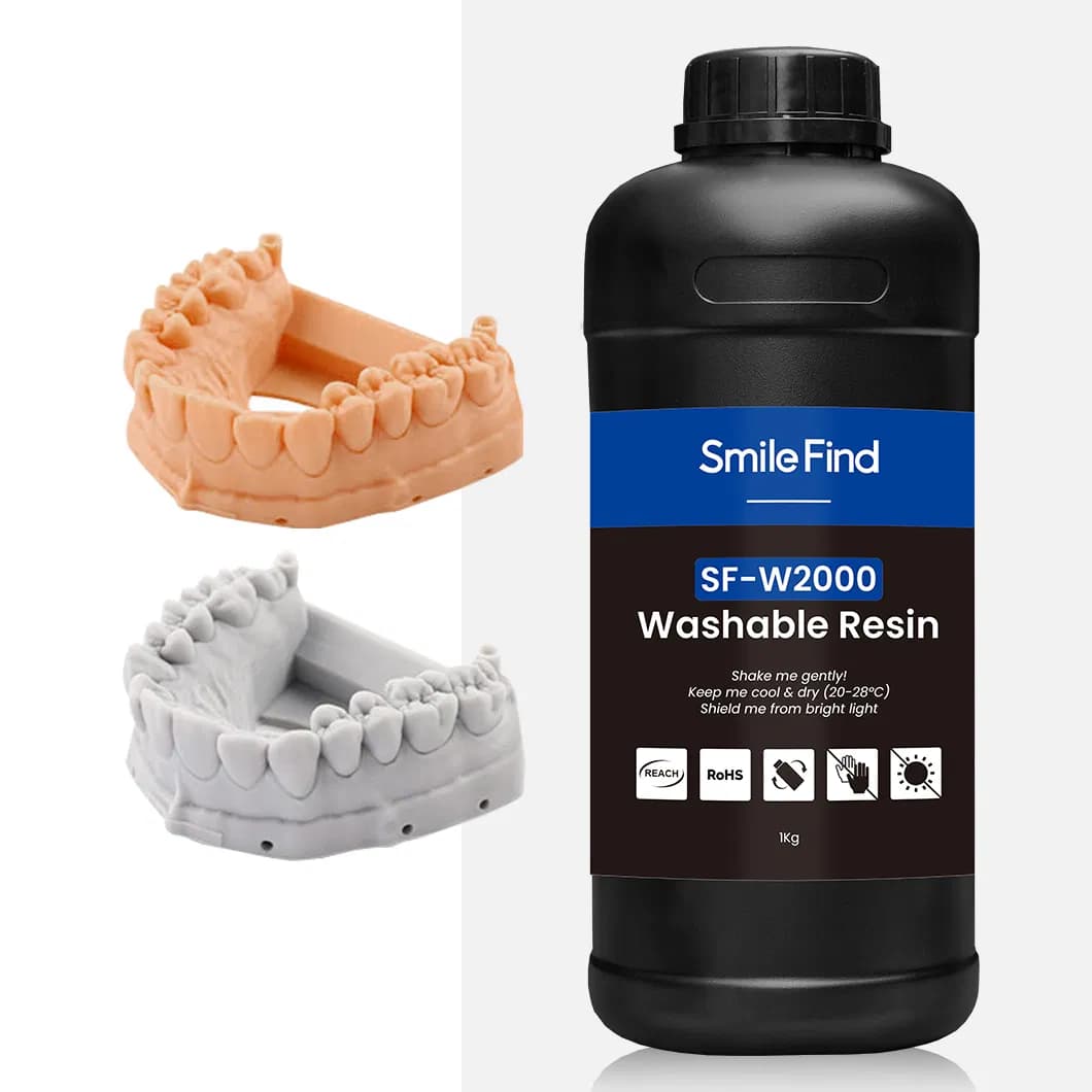 Smile Find High Precision LCD DLP Printing Washable Biocompatible 3D Dental Resin