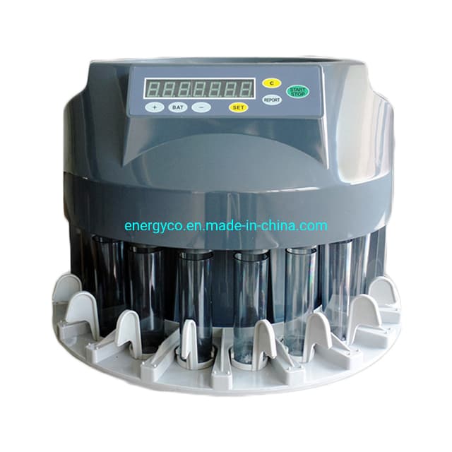 Automatic Electronic Money Sorter and Coin Counter Counting Machine for Most Countries Currency with Coin Receiver