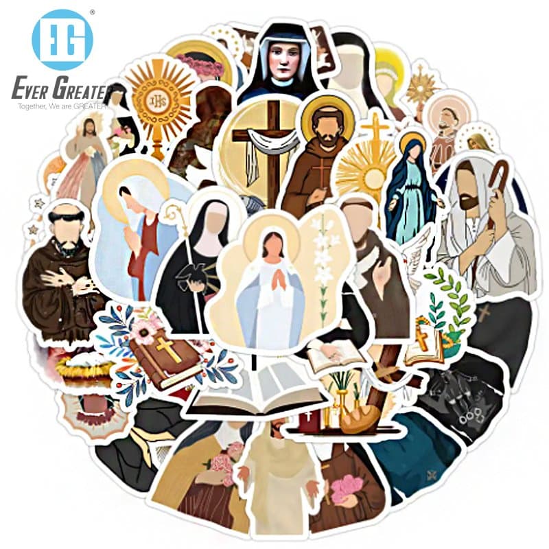 Wholesale High Quality Custom Printing Church Christianity Sticker in Hot Sales