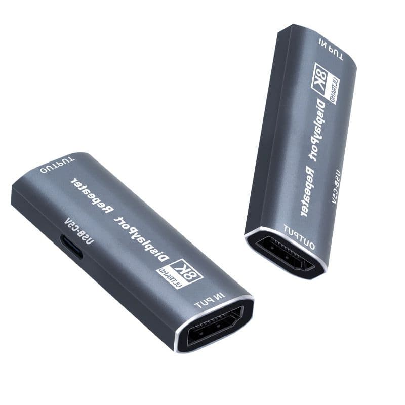 8K 60Hz Display Port Repeater Adapter for Crystal Clear Video
