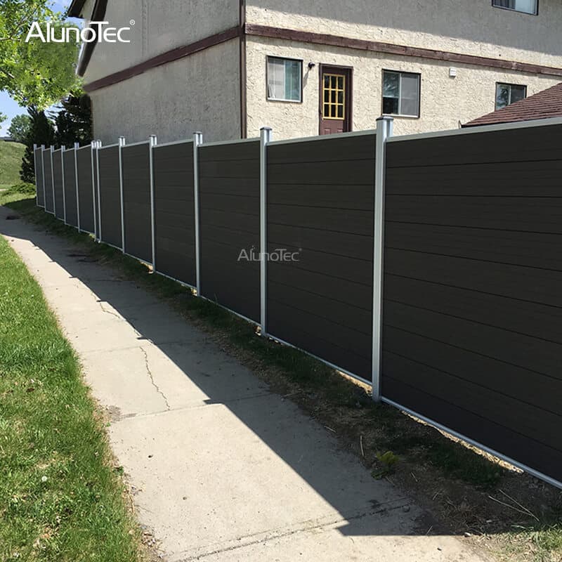 Outdoor Wholesale Adjustable Balustrade Bamboo Fences Balcony Louver Fence Wood Fiber Fencing