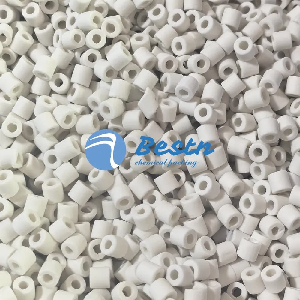 6mm 19mm 25mm Random Packing Ceramic Mini Raschig Ring for Distillation Tower