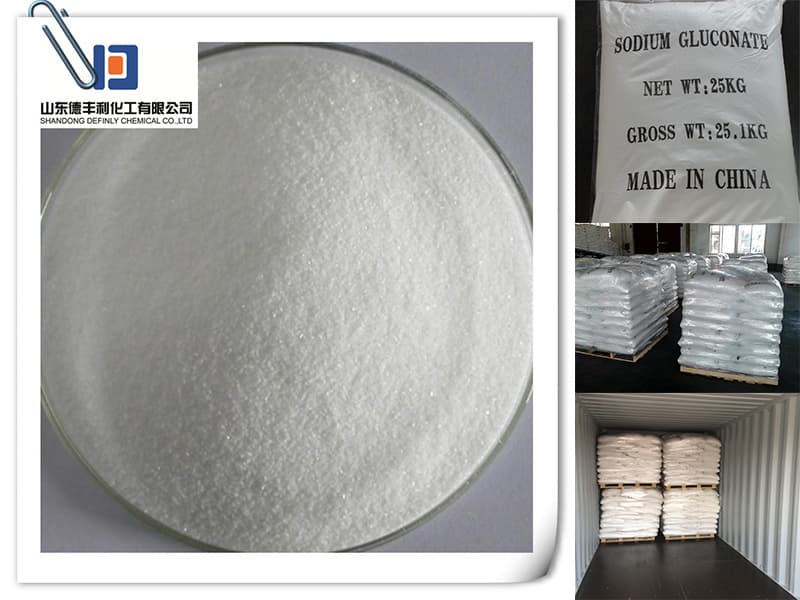 99% Min Purity Food Grade Sodium Gluconate for Additive