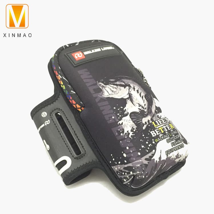 Neoprene Best Running Phone Holder Case Arm Band Strap with Zipper Mobile Phone Arm Bag Colorful
