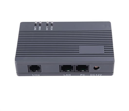 FXS VoIP Gateway Ht-912t PLC Voice Gain Adjustable Online Firmware Upgrade Gateway GoIP /VoIP