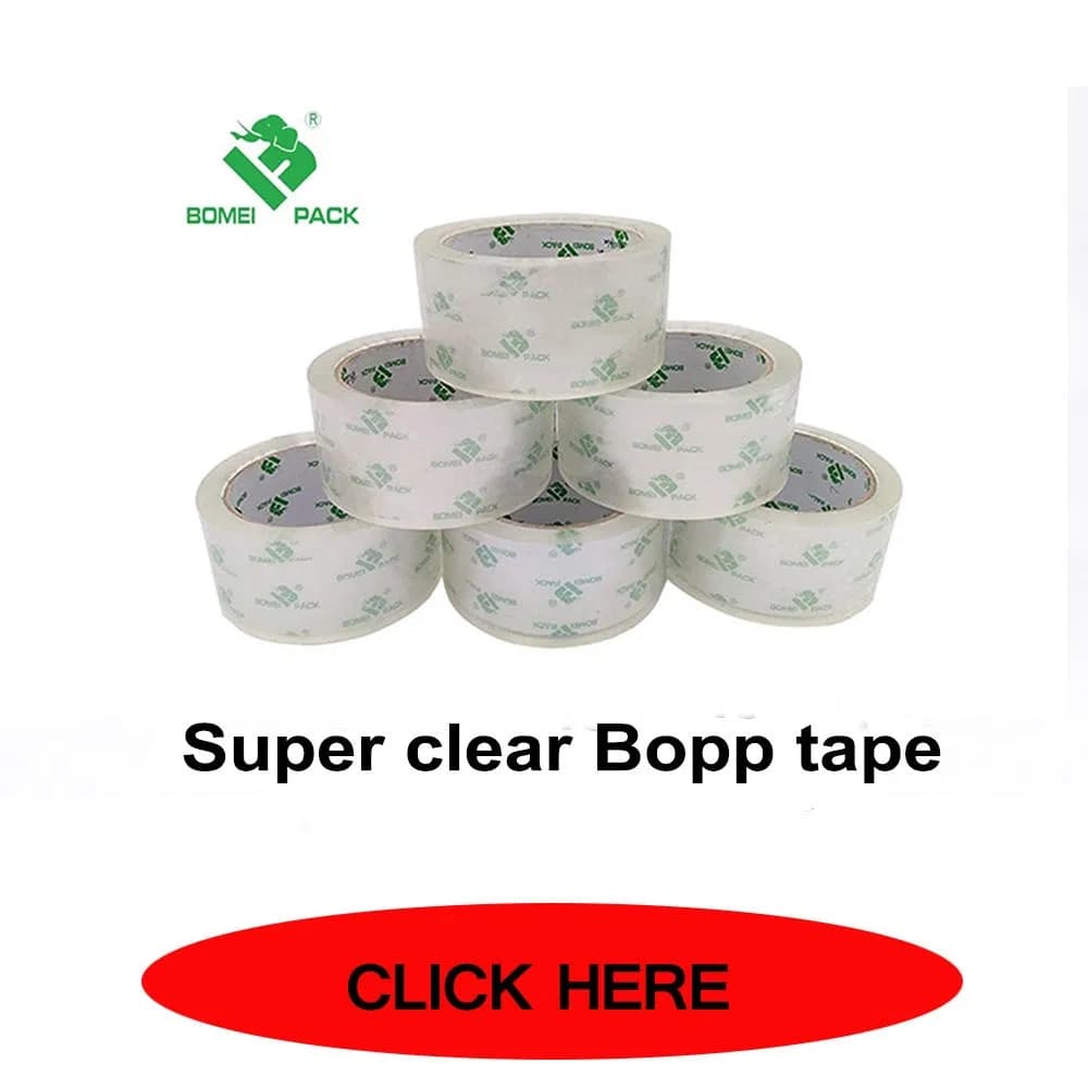 BOPP Waterproof Super Clear Custom Size Acrylic Adhesive Tape