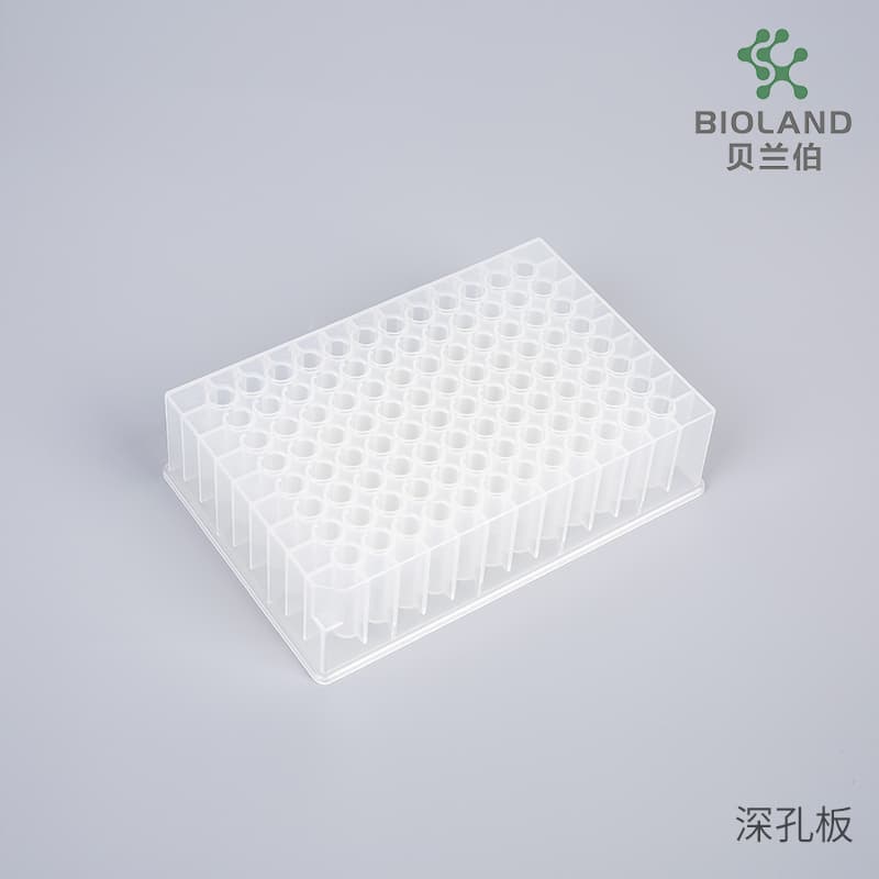 Manufacturer Wholesale 96-Well Storage Plates Square-Well 96-Well 2.2ml U-Bottom Nucleic Acid Extraction Supplies Lab OEM