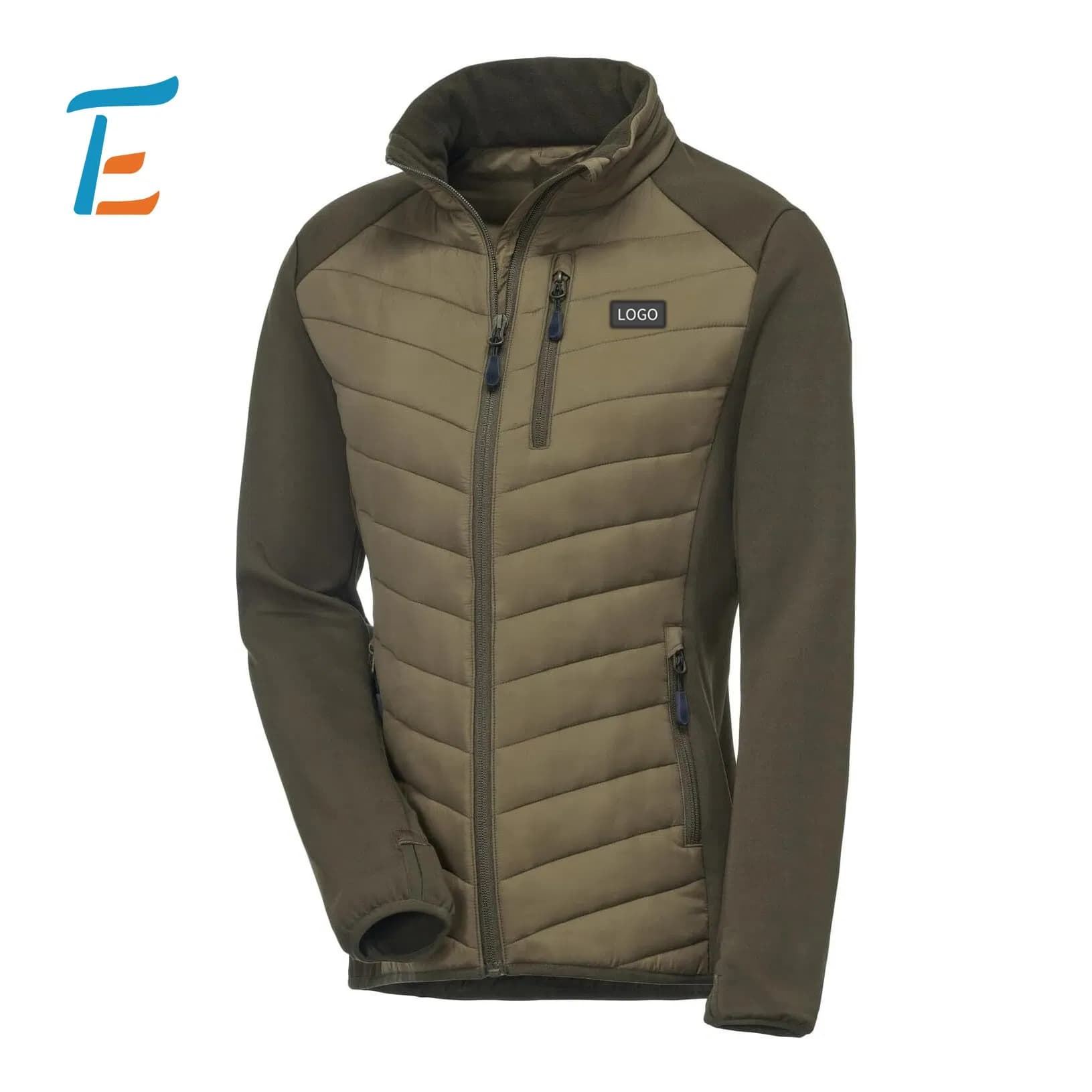 Lightweight Warm Womens Hybrid Jacket Quilted Thermal Outdoor Sportwear