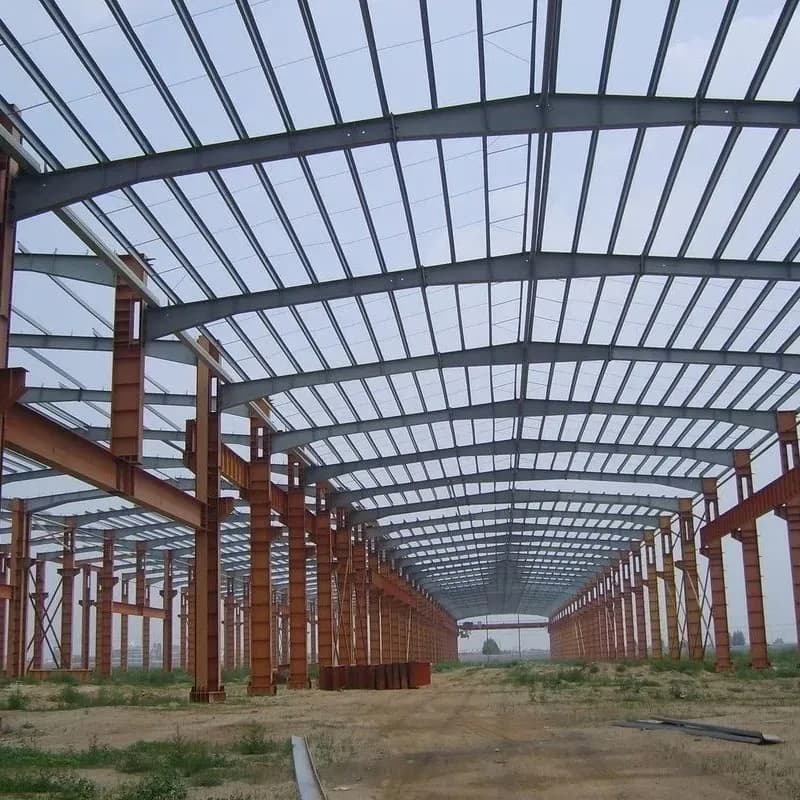 Pre-Engineered Steel Structure Construction Factory Warehouse Hangar Car Storage Shed with Sandwich Panel