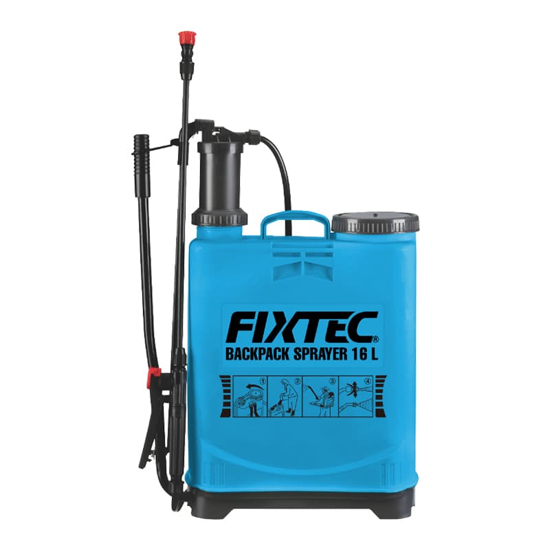 Fixtec 16L Agricultural Plastic PP Hand Manual Backpack 4.5bar Pressure Garden Farm Trigger Portable Sprayer