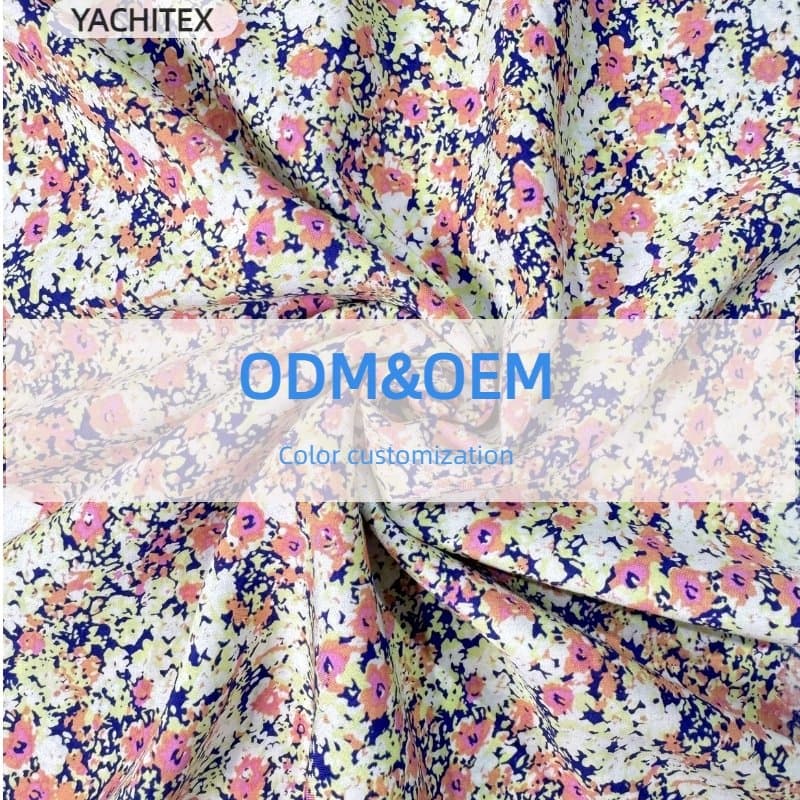Yachitex Premium 100% Viscose Rayon Printed Fabric for Fashion Apparel