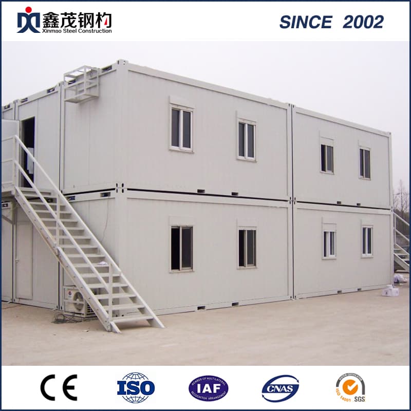 China Prefab Steel Sandwich Panel Container Worker House with Toilet