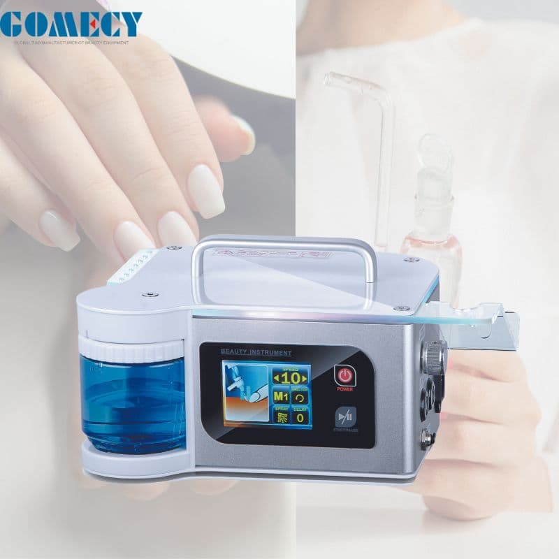 Gomecy Adjustable Electric Nail Drill Bits Water Spray Pedicure Manicuring Nail Polisher