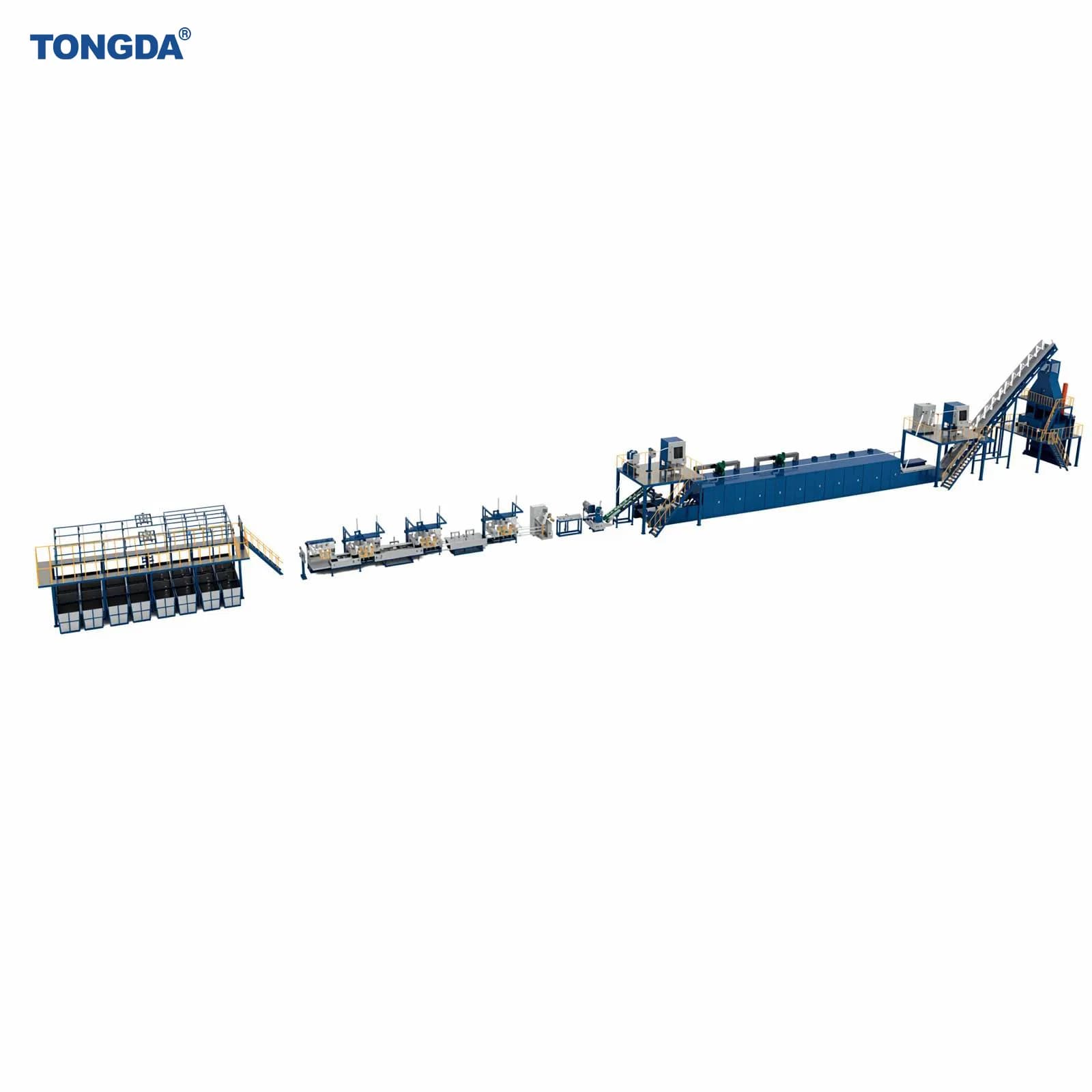 Tongda Td-PSF Two Step Composite Staple Fiber Production Line for Bicomponent Fiber