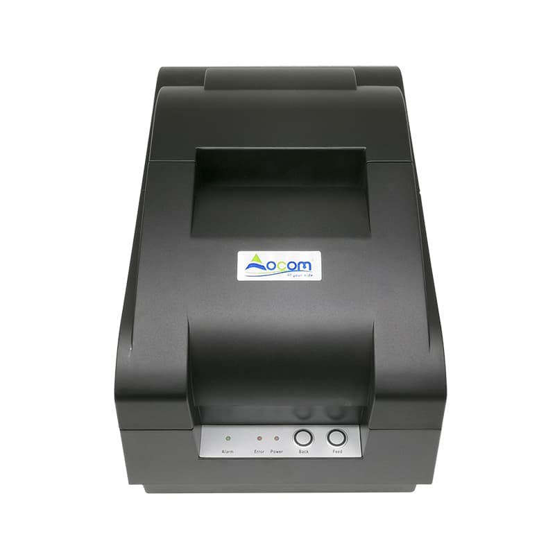 Supermarket Auto Cutter Invoice Receipt Printer 76mm DOT Matrix Printer with Ribbon