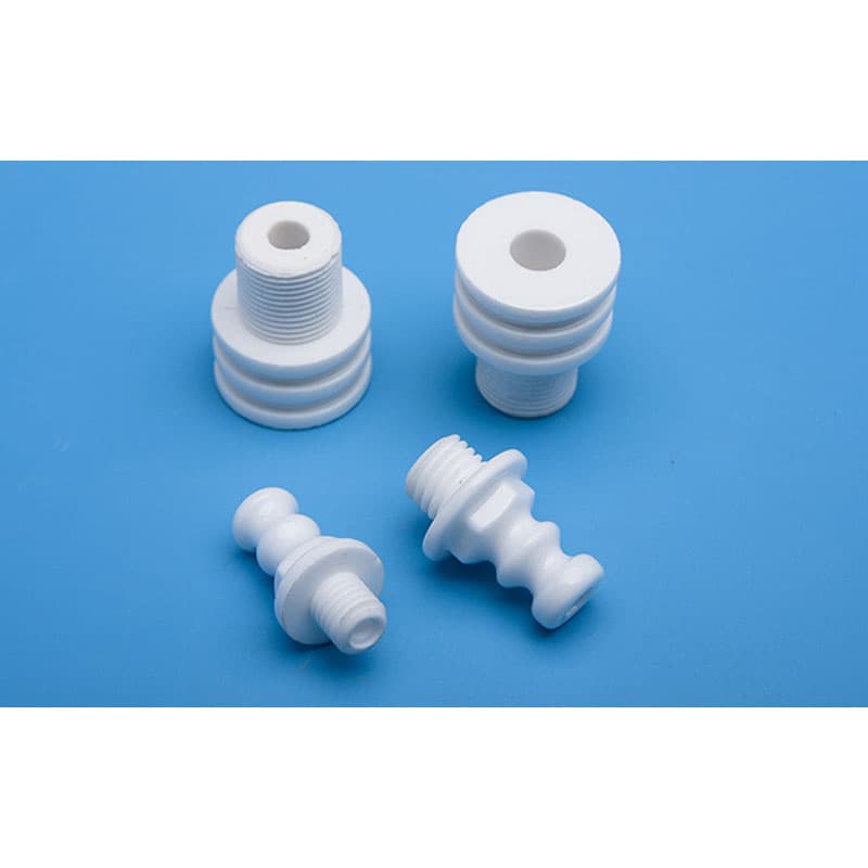 Alumina High Voltage Insulating Part Component Porcelain Terminal Connector