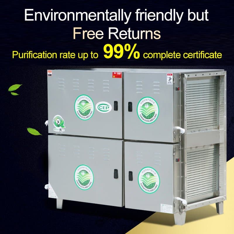 High Efficiency Esp Kitchen Smoke Filter Machine Electrostatic Oil Fume Purifier for Restaurant