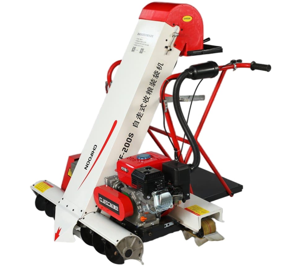 Self-Propelled Double Gear Grain Collection and Bagging Machine
