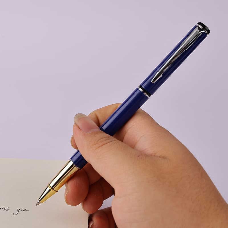 Business Gifts Metal Black Neutral Pen Signature Pen Customized Advertising Gift Roller Ball Pen
