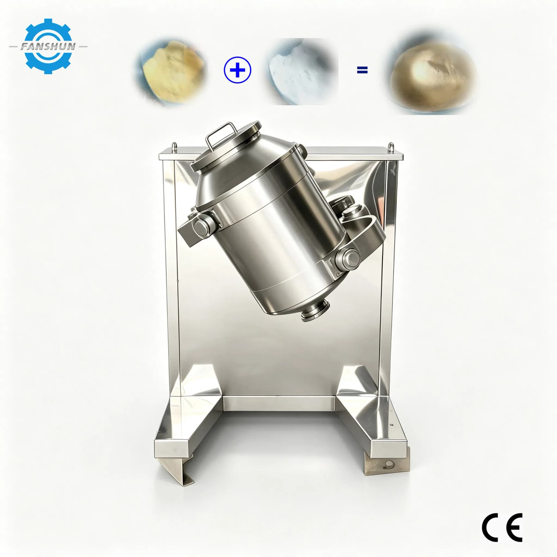 Three Dimensional Mixer Three Dimensional Swing Mixer Machine for Powder