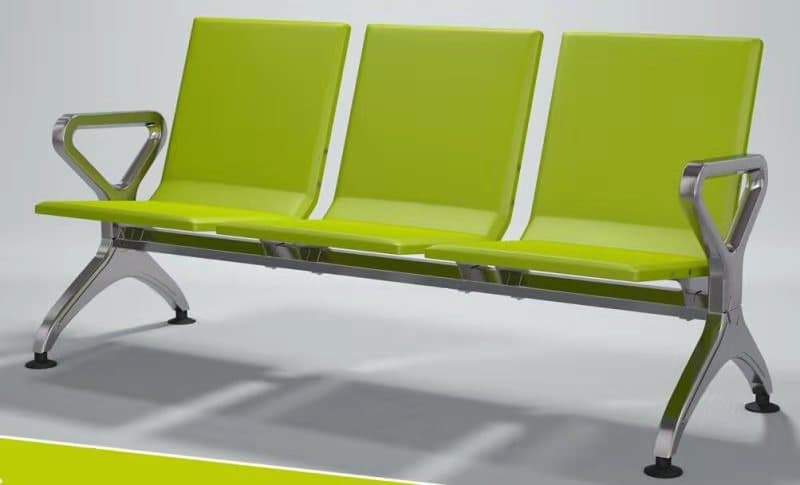 Colorful Reception Public Furniture Metal Airport/Supermarket/Hospital Use Waiting Chair