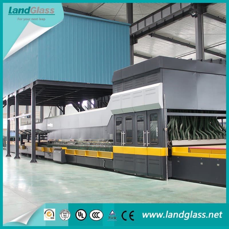 Landglass Jet Convection Architeucutr Car Architecture 4mm Flat and Curvature Bending Low-E Glass Toughening Production Machine