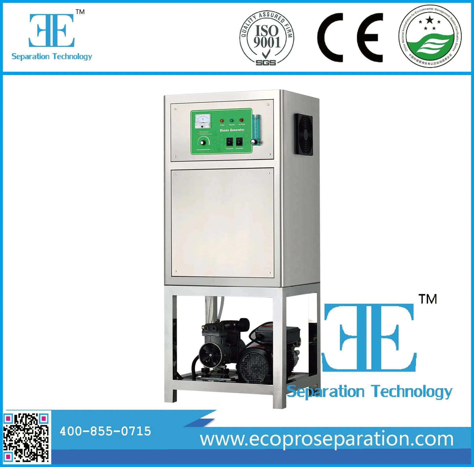 Oxygen Source Industrial Water Treatment Ozone Generator Machine Wastewater Treatment