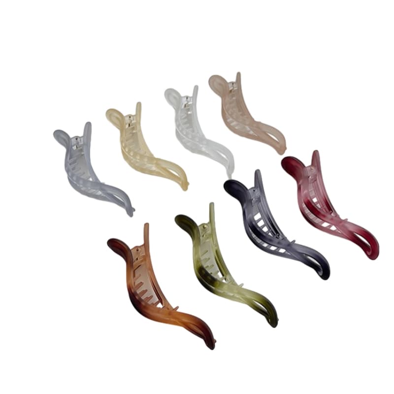 Colorful Plastic Alligator Dovetail Hair Clips Ornaments Female Hair Accessories