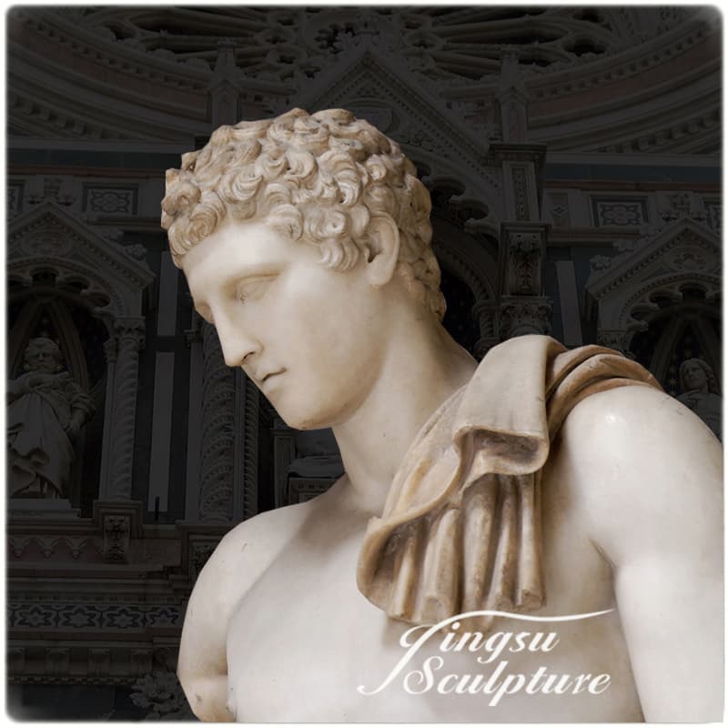 Customized Marble Carving Michelangelo David Bust Art Sculpture Statue
