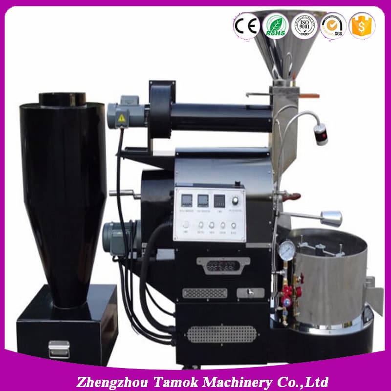 Double Layer Drum 3kg Gas Roaster Green Coffee Roasting Machine Coffee Roaster